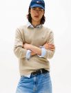 Maglia manica lunga casual Tommy Jeans - beige