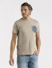 T-shirt manica corta Yes Zee - grigio