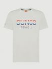 T-shirt manica corta sportiva Sun68 - panna