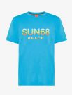 T-shirt manica corta sportiva Sun68 - turchese