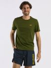 T-shirt manica corta sportiva Sun68 - verde scuro