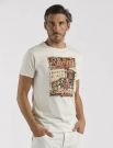 T-shirt manica corta Over-d - panna