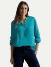 Camicia manica lunga curvy Cecil - turchese