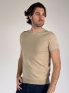Maglia manica corta Blu Homme - sabbia