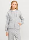 Maglia in felpa zip cappuccio Jjxx - light grey melange
