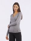 Maglia manica lunga Artigli - grigio melange
