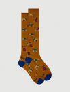 Calzini cotone lunghi Gallo - curry