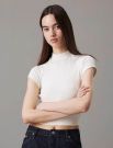 T-shirt manica corta Calvin Klein - avorio