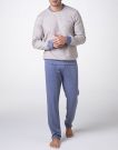 Pigiama lungo Lvb Man - beige blu
