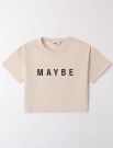 T-shirt manica corta I Do - sand