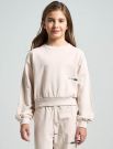 Maglia in felpa I Do - beige