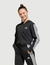 Felpa sportiva aperta Adidas - black