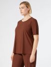 Camicia manica corta curvy Persona - rame