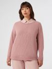 Maglia manica lunga curvy Persona - rosa