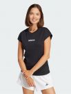 T-shirt manica corta sportiva Adidas - nero bianco