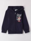 Maglia in felpa aperta I Do - navy
