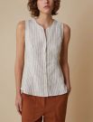 Top Pennyblack - beige bianco