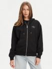 Maglia in felpa zip cappuccio Calvin Klein - nero