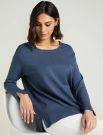 Maglia manica lunga curvy Luisa Viola - avio
