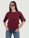 T-shirt manica corta Emme - bordeaux