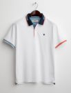 Polo manica corta Fred Mello - white