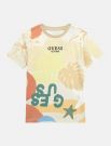 T-shirt manica corta Guess - bianco beige