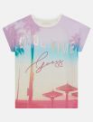 T-shirt manica corta Guess - azzurro rosa
