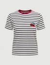 T-shirt manica corta Only - bianco blu ciliegia