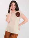 T-shirt manica corta Artigli - tabacco