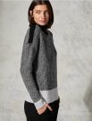 Maglione con collo alto - nero