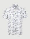 Camicia manica corta Sseinse - beige blu