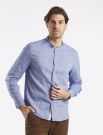 Camicia manica lunga lino Seinse - blu navy