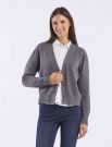 Cardigan Knit - San Babila - piombo