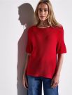 Maglia manica corta curvy Street One - rosso