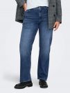 Jeans straight fit a vita media. chiu... - dark blu