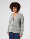 Cardigan curvy Persona - grigio melange