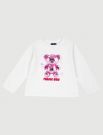 T-shirt manica lunga Chicco - bianco rosa