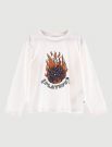 T-shirt manica lunga sportiva Melby - milk