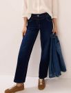 Pantalone jeans curvy. vita alta, gam... - blu scuro