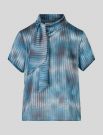 Camicia manica corta Sandro Ferrone - azzurro marrone