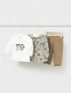Completo 3 pezzi Newborn - arachide