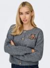 Cardigan Only - medium grey melange