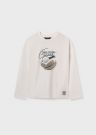 T-shirt manica lunga Mayoral - panna