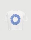 T-shirt manica corta Only - bianco azzurro