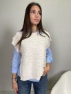 Pullover senza maniche Knit - San Babila - burro