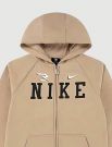 Felpa sportiva aperta Nike - beige