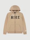 Felpa sportiva aperta Nike - beige