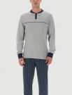 Pigiama lungo Lvb Man - grigio melange