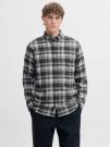 Camicia manica lunga flanella Jack & Jones - grey