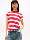 T-shirt manica corta Tommy Jeans - rosso bianco blu
